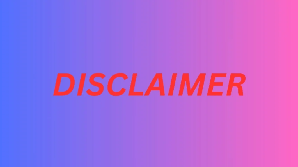 DISCLAIMER